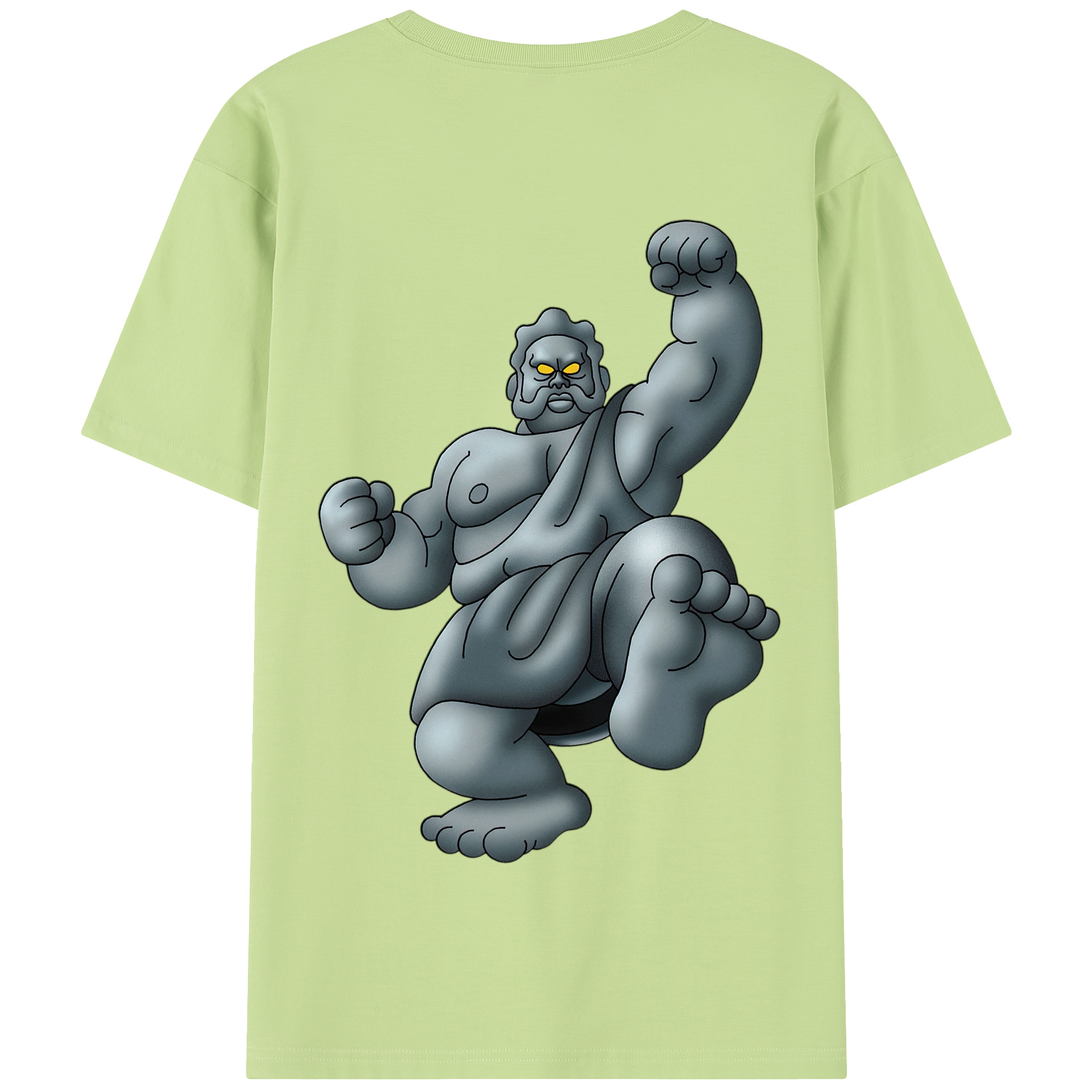 （画像用） ドラゴンクエスト Doragon Kuesuto Dragon Quest 綿100％半袖Tシャツ（背面プリント）